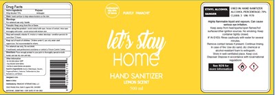 hand sanitizer lemon scent 500 ml 70vv.jpg image of label - hand sanitizer lemon scent 500 ml 70vv